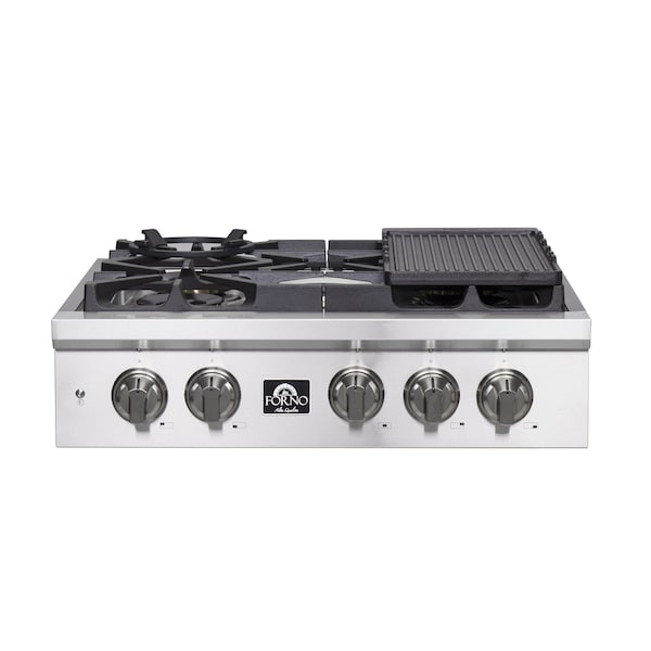 Forno SPEZIA ALTA QUALITA 30In. PRO-STYLE GAS RANGETOP FCTGS5751-30 - main